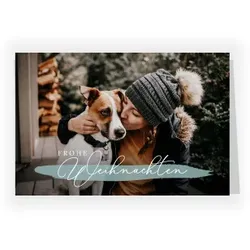 Weihnachtskarte: Zauberhafter Winter mit Foto