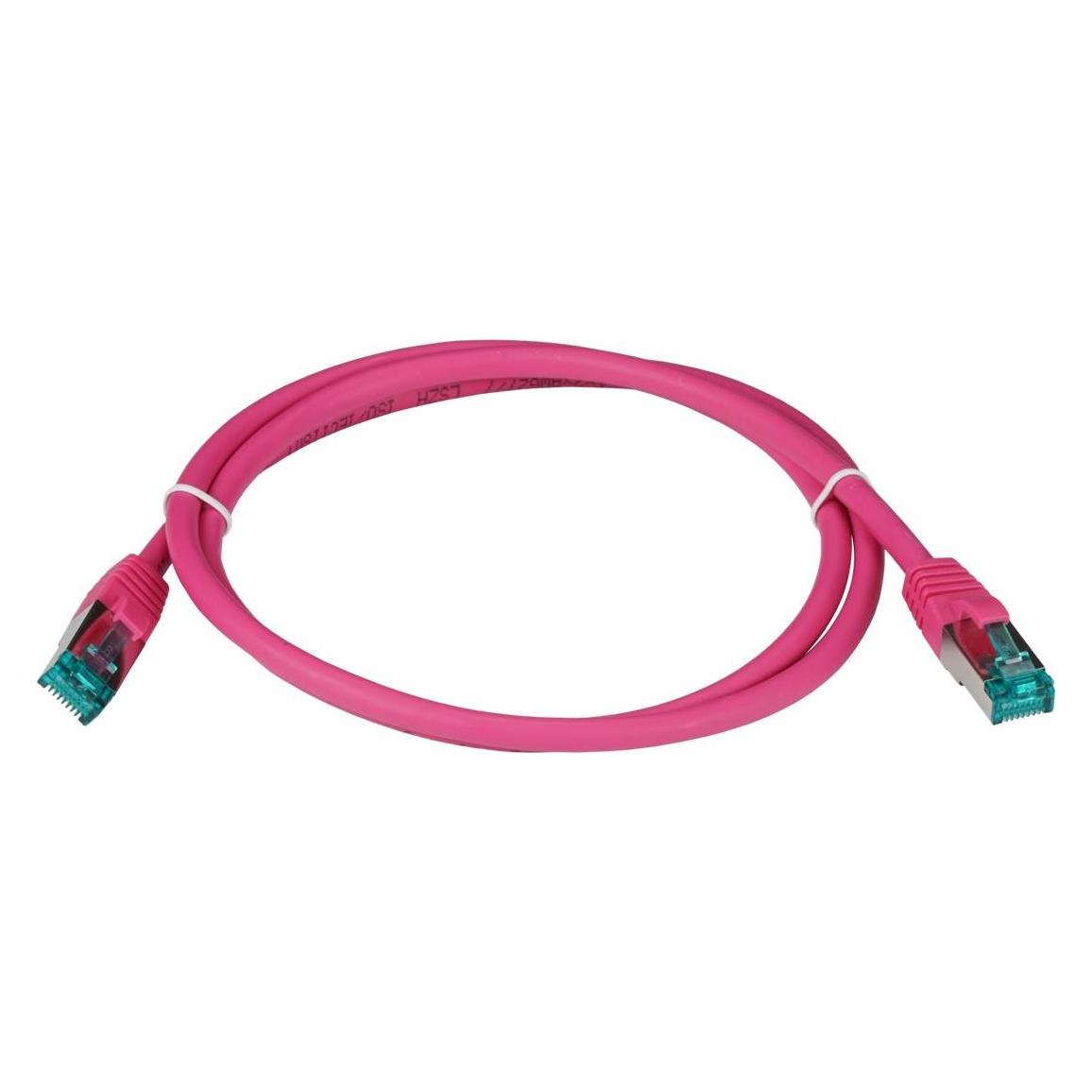 EFB Elektronik RJ45 Patchkabel S/FTP, Cat.6A, LSZH, 2m, magenta Das geschirmte Cat.6A RJ45 Patchkabel gewährleistet (S/FTP, CAT6a, 2 m) (MK6001.2MA)