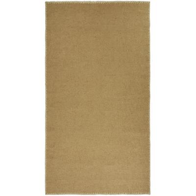 Teppich PAD "MOSS", beige (sand), B:200cm H:6mm L:200cm, Jute, Wolle, Teppiche, Teppich, Juteteppich, handgewebt, Uni Farben, farbige Umrandung, Wohnzimmer