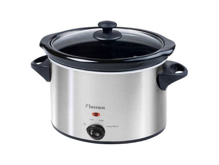 Bestron ASC350 Dampfgarer Slow Cooker Edelstahl