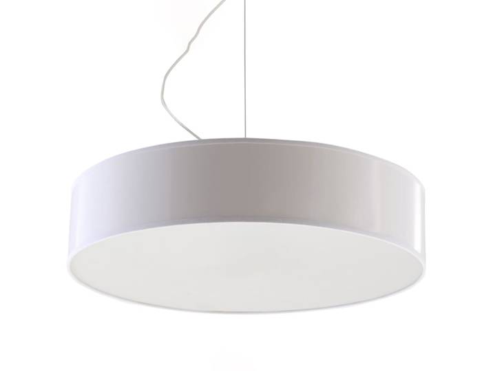 Suspension ronde en acrylique, blanc L: 45cm
