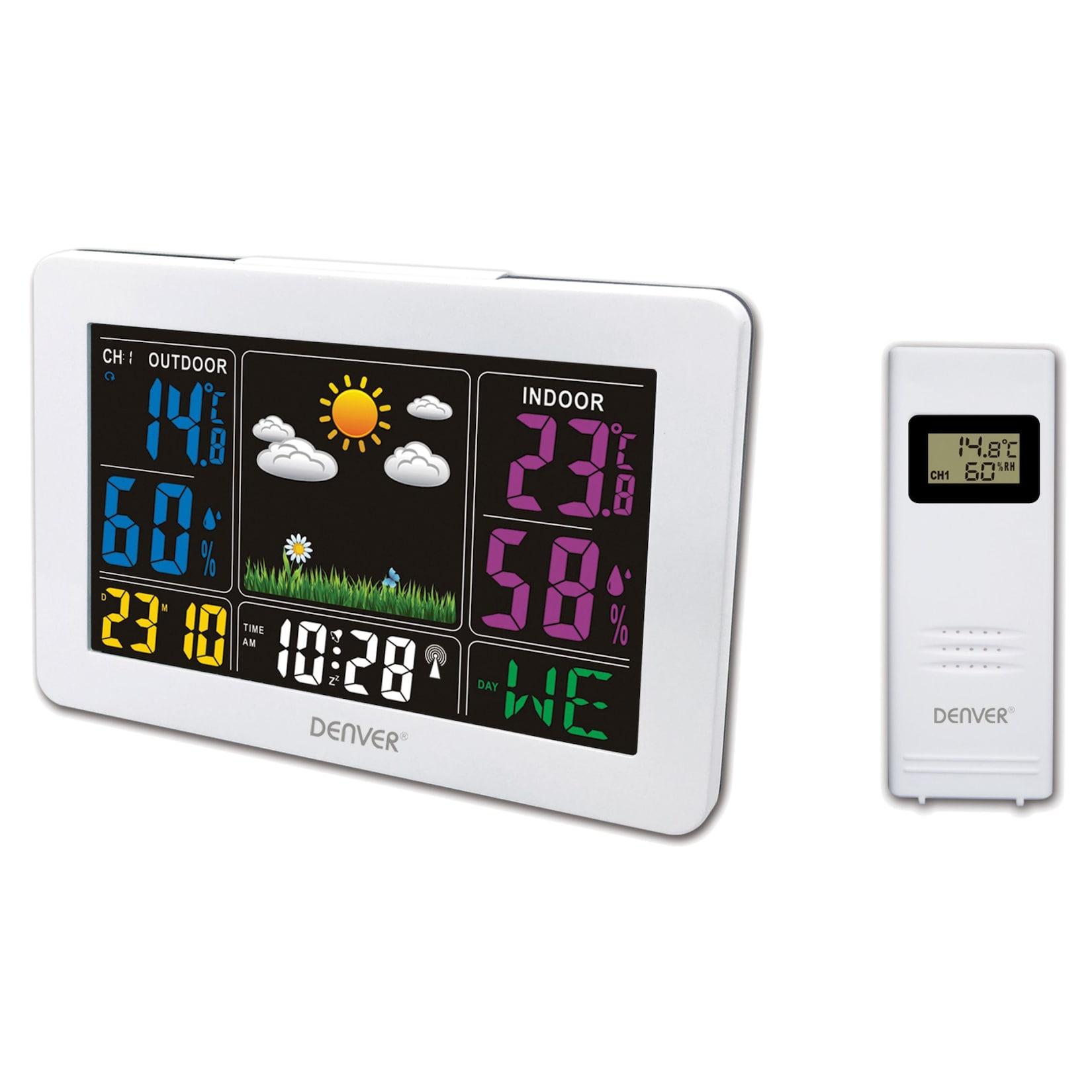 Denver WS-540 Wetterstation–Innen/Außen, Temperatur, Luft, weiß