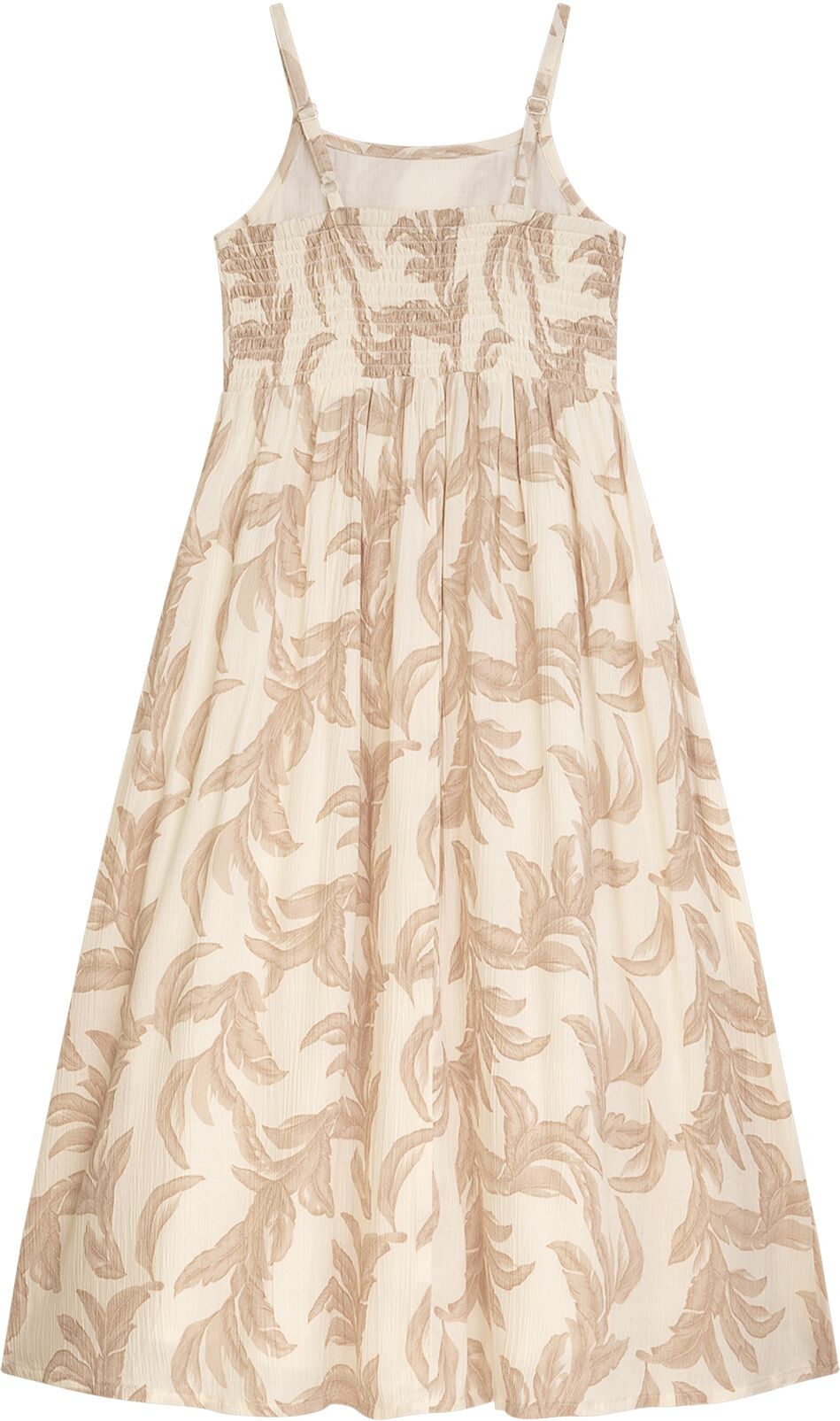 Sommerkleid DANAMADE "DANAMADE Dresses DIDA", Mädchen, Gr. 134, beige, Obermaterial: 100% Viskose. Futter: 100% Baumwolle, Kleider Sommerkleid