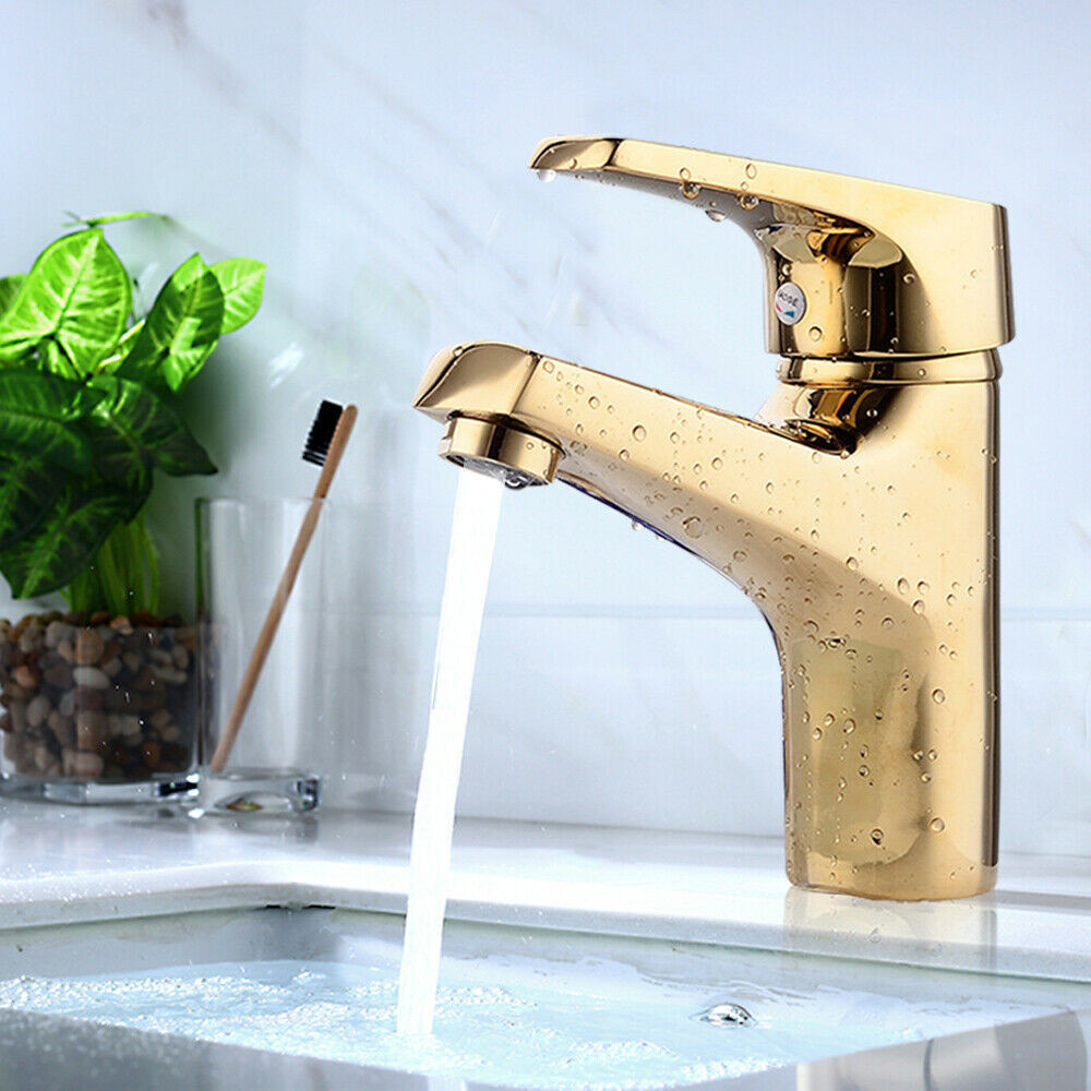 Easybuy Gouden Eengreeps Wastafelmengkraan met Waterbesparende Functie