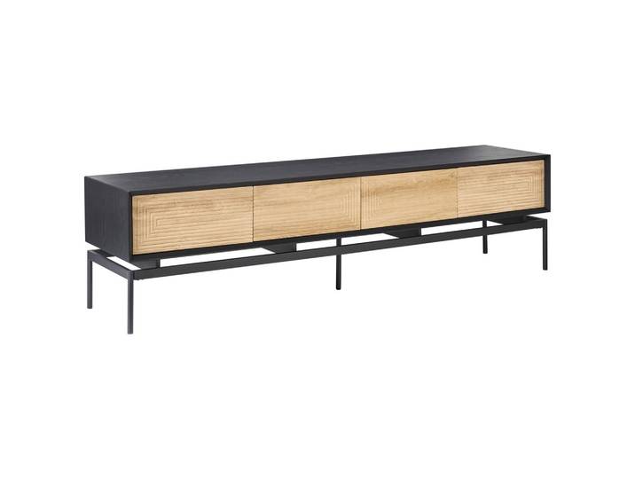 TV-MÖBEL Schwarz/Hellbraun Lancelin