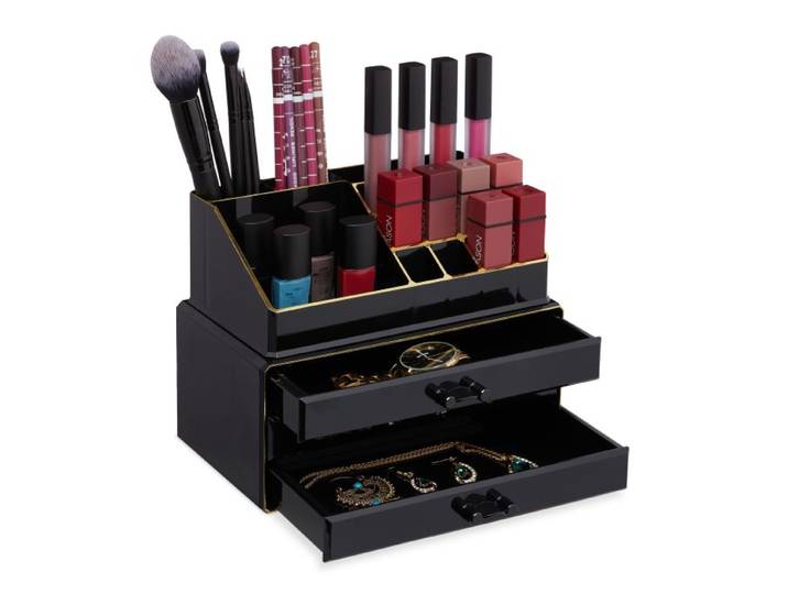 Relaxdays Make Up Organizer mit 3 Schubladen