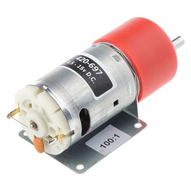 RS PRO Getriebemotor 4.5-15VDC Ø32mm 100:1 (420697)