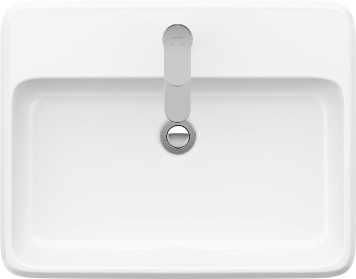 Duravit Collection One Aufsatzbecken 2385600027 mit Hahnlochbank, Hahnloch, Überlauf, Weiß Hochglanz