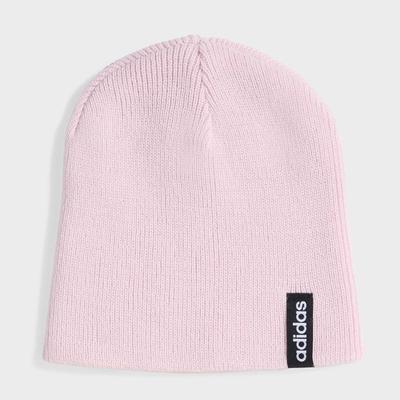 Beanie ADIDAS SPORTSWEAR "LINEAR KIDS BEANIE", Jungen, rosa (clear pink), Obermaterial: 100% Polyacryl, Mützen Beanie, für Kinder, leichtes Design, glatt gestrickte Oberfläche