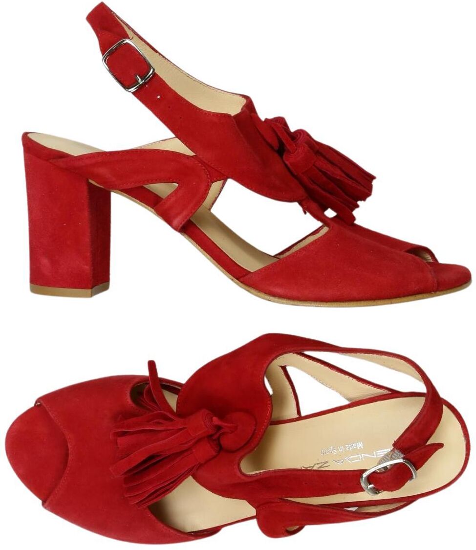 Brenda Zaro Damen Sandalen, Rot, Gr. EU 36.5, Leder - Second Hand