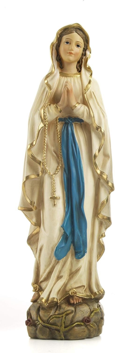 Religieus Maria Madonna Lourdes Standbeeld van Hars, 30 cm