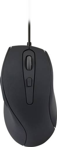 SpeedLink Axon Silent Ergonomische Maus USB Optisch Schwarz 5 Tasten 2400 dpi Ergonomisch