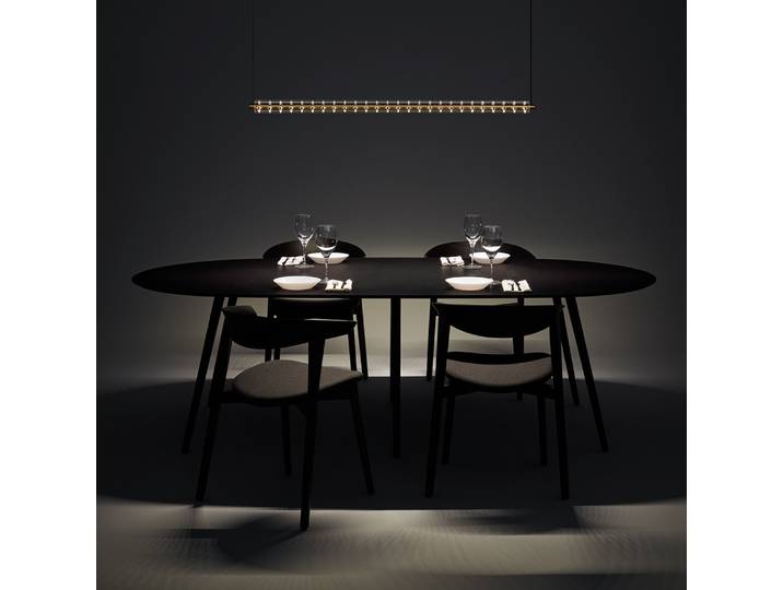 Lampe Suspendue Minimaliste Italienne en Verre Long, Design Moderne, pour Restaurant, Salle à Manger, 220V