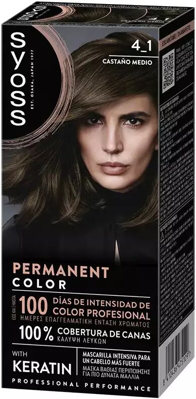 Syoss Permanent Color 1 Unit 4.1-Medium Chestnut