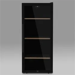Les Petits Champs Weinkühlschrank zur Aufbewahrung von 122 Flaschen CAVCB122 Black Edition, 242L 5 Regale Thermoelektrische Kühlung, LED Anti-UV