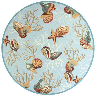 Domani Mohana Coral Sea Hand-hooked Area Rug
