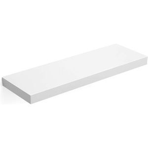 Vasagle Wandregal LWS26WT, weiß, Schweberegal aus Holz, 60 x 3,8 x 20cm
