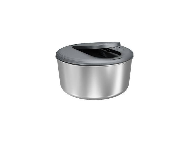 Salatschleuder ZYLISS SwiftDry S , silber (grau), Ø:23cm, Edelstahl, Salatschleudern, Salatschleuder