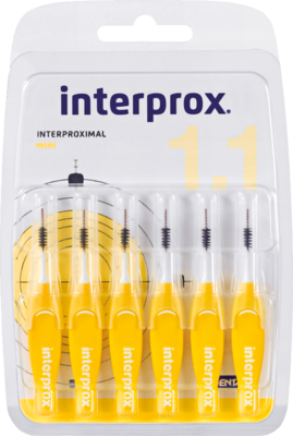 DENTAID GmbH INTERPROX reg mini gelb Interdentalbürste Blister 6 St 09043353