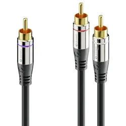 Sonero Cinch auf 2x Cinch Subwoofer Kabel  1,5m