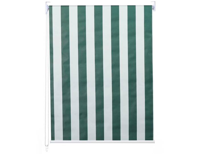 Jamb Rollo Grün, Weiß, Textil, 80x160x7 cm, Heimtextilien, Vorhänge, Rollos