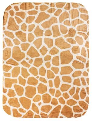 College Covers Giraffe Print Throw Blanket