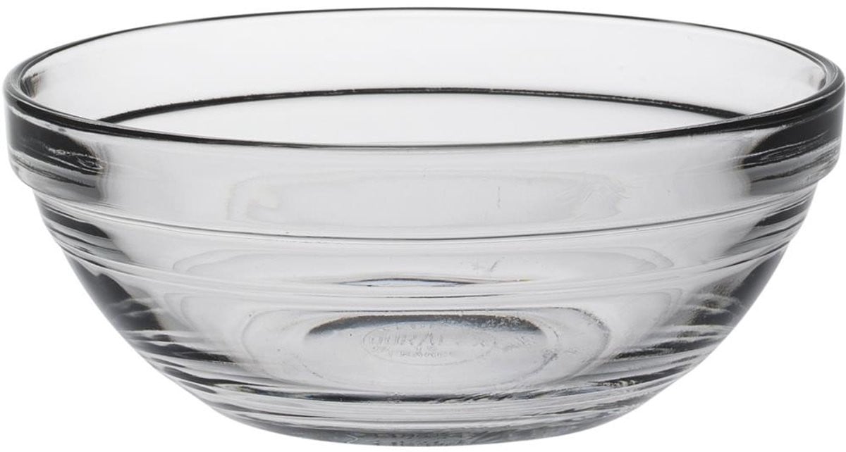Duralex Lys Stapelbare Ronde Kom, Set van 6, Transparant, Hoogte: 12 cm