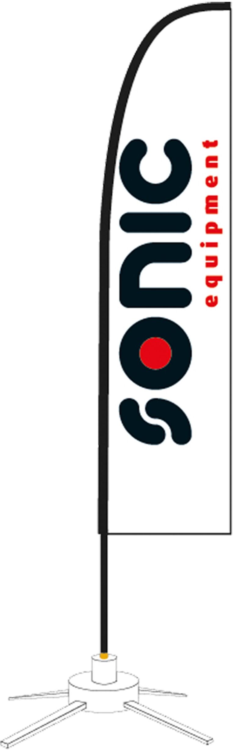 Sonic Equipment Werbeartikel Fahnenbasis Kompatibel Mit 75185 Und 75230 75233