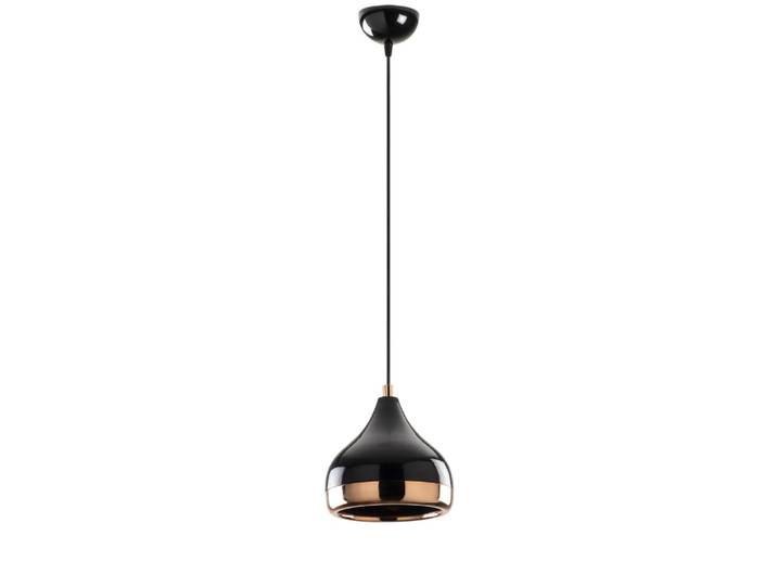 Suspension filaire noire et cuivrée