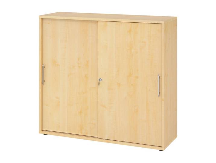 bümö Aktenschrank office Schiebetürenschrank Dekor: Ahorn - Griffe: Relinggriff (Kunststoff)