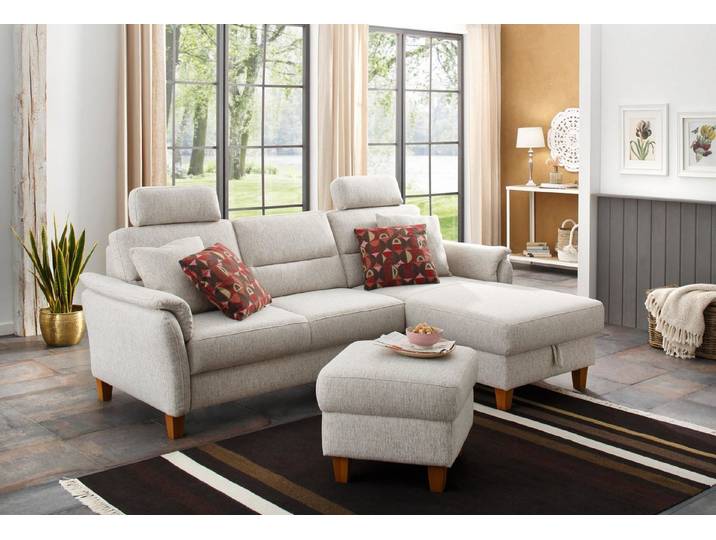 Home affaire Ecksofa Palmera L-Form, B: 244 cm - OTTO. Verlässliche Qualität., optional Schlaffunktion & Bettkasten, Federkern