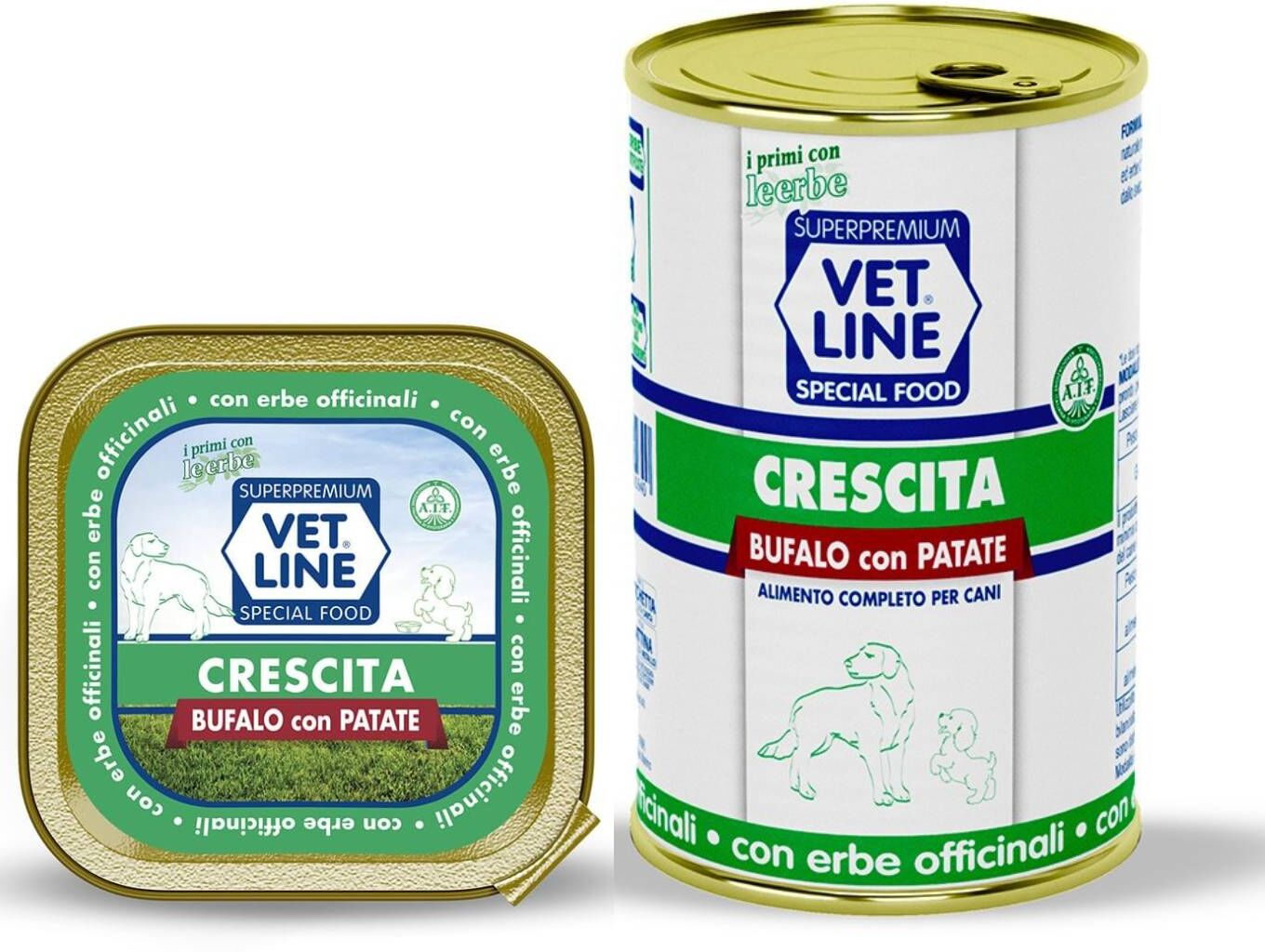 Vetline Vet Line Umido Crescita Bufalo e Patate per Cuccioli 150 gr