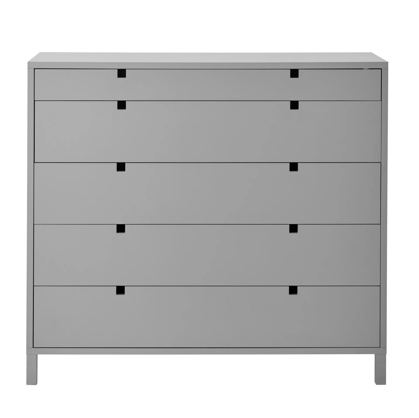 1898 Square ladekast met 5 lades Grijs