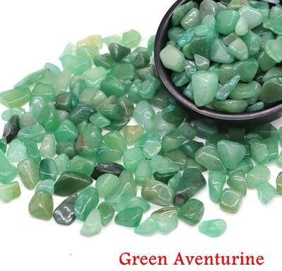 Uplift Picks Natural Agate Crystal Chips Stone Gravel For Aquarium Decor And Crafts green Obsidian 50g