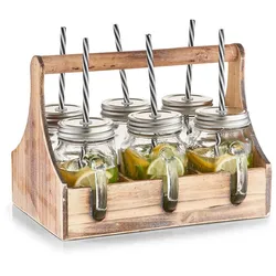 Trinkglas-Set in Kiste (LBH 29x22,50x22,10 cm) - LBH 29x22,50x22,10 cm