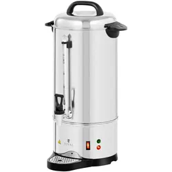 Royal Catering Kaffeemaschine Kaffeeautomat Filterkaffeemaschine 9 L Edelstahl mit Kupferhahn, Filterkaffeemaschine, Silber