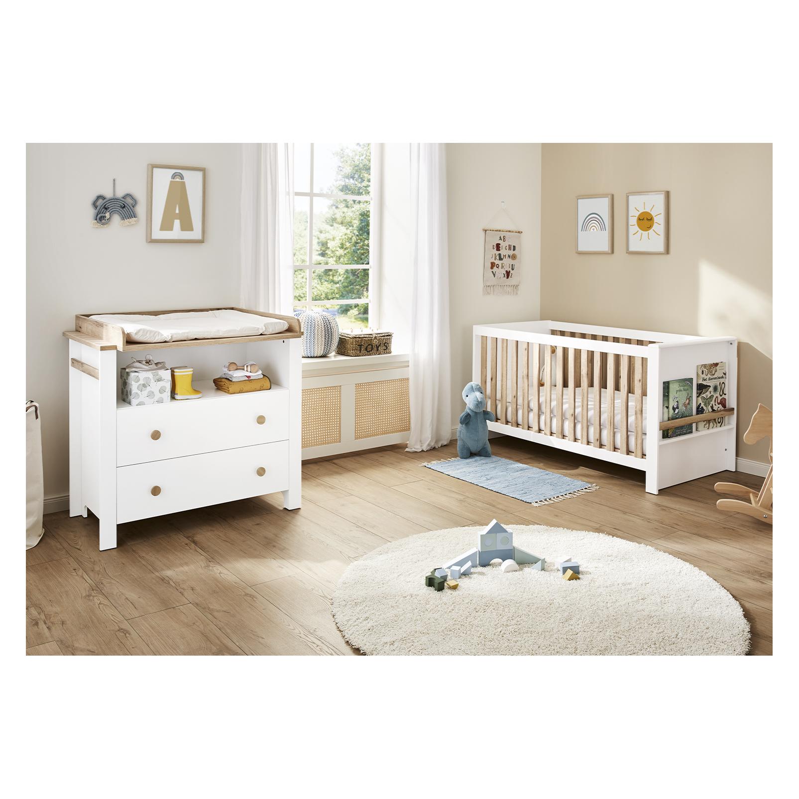 Pinolino Kinderzimmer-Set "Lova" breit, 2-tlg. (Wickelkommode) (090027B)