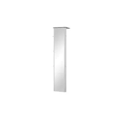 Spiegelgarderobe  Juno , silber , Glas,Metall , Maße (cm): B: 45 H: 193 T: 35.0