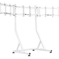 Triple Monitor Stand Snow, für Racing Simulator Cockpit GR500, Monitorhalterung weiß, für Monitore 32" - 55"
