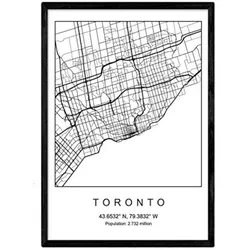 POSTER Toronto Film Nordischer Stil A4 Rahmenlos