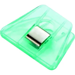 Laurel Briefklemmer Signal 2 70x50mm kristallgrün Packung mit 10 Stück