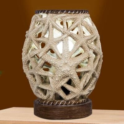 Fangio Lighting Starfish Uplight Accent Lamp Beige , Beige
