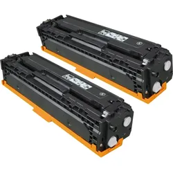 2 Kompatible Toner ersetzt HP CE320AD 128A Doppelpack schwarz