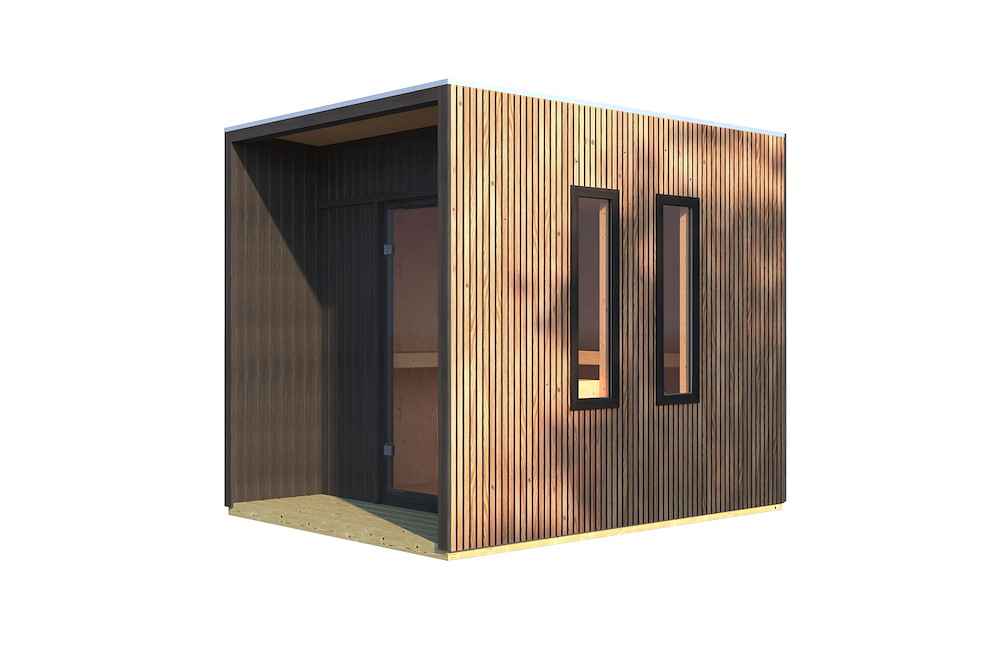 KARIBUHOLZT Sauna Laguna 9 KW ext. Strg Douglasie klarglas GGT 16989885