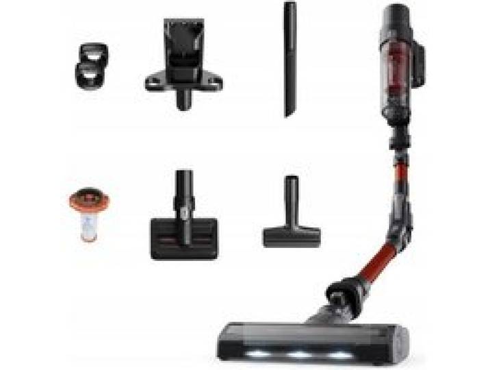 Aspirateur balai sans fil noir et rouge - Tefal - X-Pert Flex 7.60 Animal TY6A83 - Autonomie 45 min - Réservoir 0 44 l