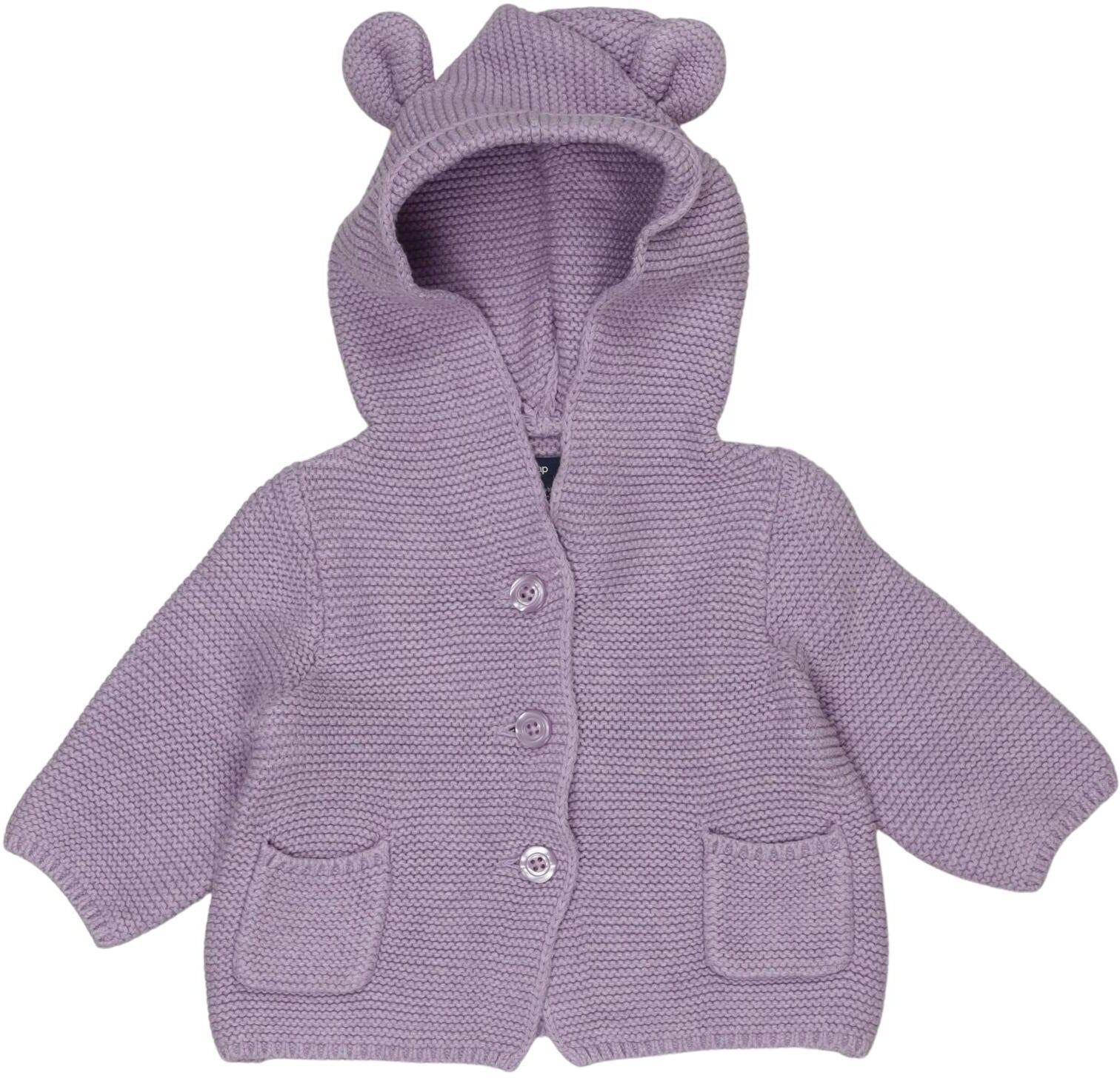 GAP Mädchen Strickjacke, Lila, Gr. EU 50, Baumwolle - Second Hand