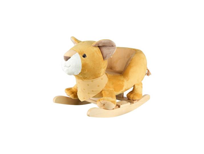 Sterntaler Schaukeltier Löwe Leo, Hellgelb, 36x51x67 cm, Europäischer Sicherheitsstandard, Haltegriffe, gepolsterte Sitzfläche, Spielzeug, Babyspielzeug, Schaukeltiere & Hüpftiere