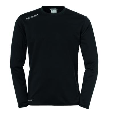 Langarmshirt UHLSPORT "Langarmshirt ESSENTIAL TRAINING TOP", Herren, Gr. XXL, schwarz (schwarz, weiß), Obermaterial: 100% Polyester PES., Shirts Langarmshirt