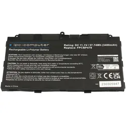 IPC 34076743 (3 Zellen, 3400 mAh), Notebook Akku