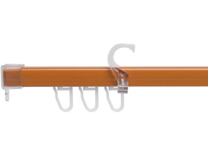 U-Schiene LIEDECO U-STORELAU01GS Gr. 4, braun (kirschbaum), B:1,95cm L:170cm T:1,6cm, Metall, Gardinenstangen, U-Schiene